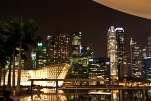 Skyline at Marina Bay-Singapore