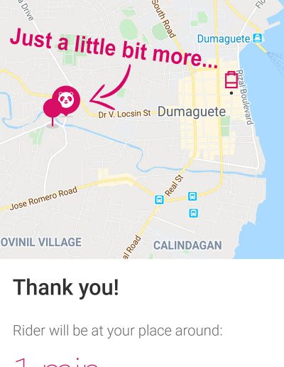 foodpanda delivery - first order - 1 mins
