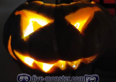 Dive Monsters - Pumpkin Carving Design - Rhoody & Daisy
