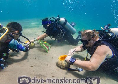 Dive Monsters - Pumpkin Carving Underwater